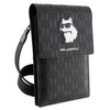 Etui Karl Lagerfeld Torebka KLWBSAKHPCK - czarne Saffiano Monogram Choupette