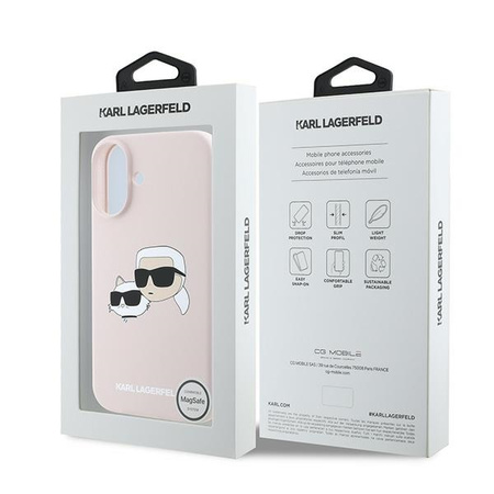 KARL LAGERFELD POKROWIEC MAGNETYCZNY DO IPHONE 16 PLUS HARDCASE SILIKONOWE