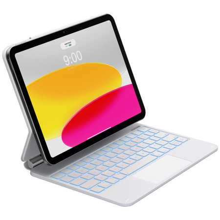 Etui Typecase Edge z klawiaturą do iPad 11" (A16) 2025 / iPad 10.9" 2022 biały