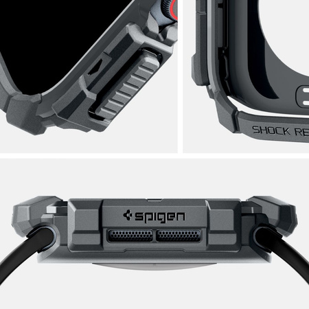 SPIGEN CASE RUGGED ARMOR DO APPLE WATCH 10 46 MM OCHRONA PRZED ZARYSIENIAMI