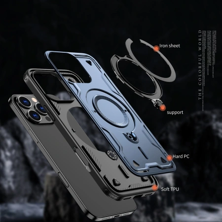 HURTEL ETUI HYBRID ARMOR TRENDY DO IPHONE 16 PRO Z DO MAGSAFE OCHRONA