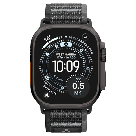 Spigen Athlex Air 2 Active Band, black gray - Apple Watch 49mm/46mm/45mm/44mm