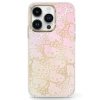 Etui Hello Kitty IML Gradient Electrop Crowded Kitty Head na iPhone 15 - różowe