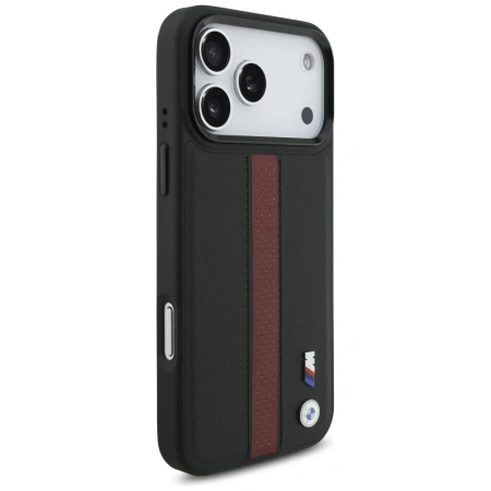 BMW ETUI M PERFORATED STRIPE LOGO DO IPHONE 17 PRO MAX MAGSAFE LUKSUSOWA