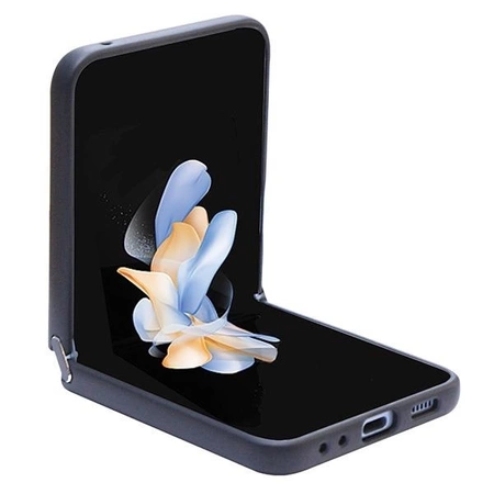 Etui Guess Leather 4G Diamond Triangle na Samsung Galaxy Z Flip 5 - czarne