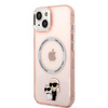 Karl Lagerfeld KLHMP14MHNKCIP iPhone 14 Plus 6,7" hardcase różowy/pink Iconic Karl&Choupette Magsafe