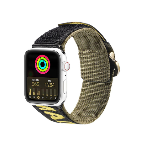 Dux Ducis Strap (Outdoor  Version) pasek Apple Watch Ultra, SE, 8, 7, 6, 5, 4, 3, 2, 1 (49, 45, 44, 42  mm) nylonowa opaska bransoleta żółta