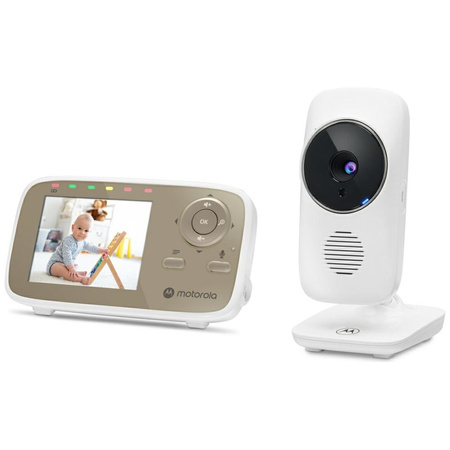 Niania elektroniczna Motorola VM483 monitor wideo 2.8" biało-złoty