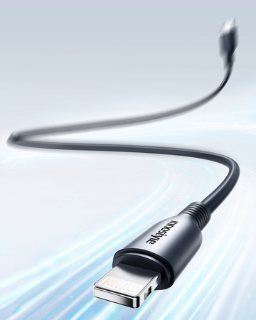 INNOSTYLE JAZZY KABEL USB-C LIGHTNING MFI SZYBKIEGO ŁADOWANIA DO IPHONE KEVLAR 1M CZARNY