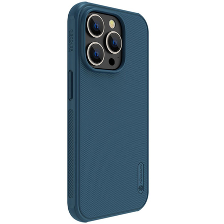 Nillkin Super Frosted Shield Pro etui iPhone 14 Pro pokrowiec na tył plecki niebieski