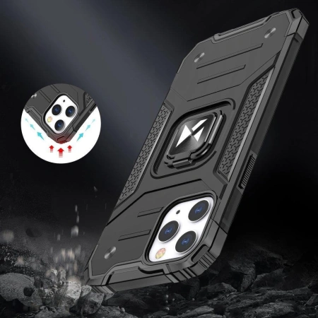 WOZINSKY RING ARMOR POKROWIEC DO IPHONE 14 PRO MAX Z MAGNETYCZNYM UCHWYTEM