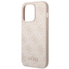 Guess GUHCP14XG4GFPI iPhone 14 Pro Max 6,7" różowy/pink hard case 4G Metal Gold Logo