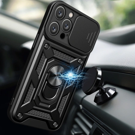 HURTEL ETUI CAMSHIELD DO IPHONE 16 PRO MAX Z PODSTAWKĄ OCHRONNE NA APARAT
