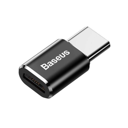 BASEUS ADAPTER PRZEJŚCIÓWKA MICRO USB DO USB TYPE C TELEFON TABLET CZARNY