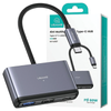 USAMS ADAPTER HUB 4W1 2XUSB 2.0/USB 3.0/USB-C DO LAPTOPA TELEFONU