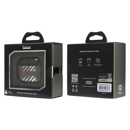 AUDI POKROWIEC IML SPORT DO AIRPODS 3 HARDCASE AUS-IMLAP3-RSQ/D1-BK