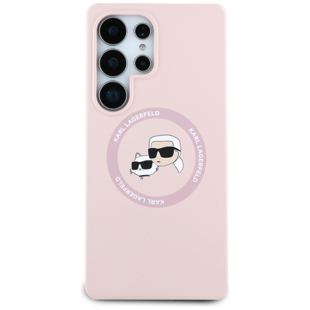KARL LAGERFELD ETUI SILICONE DOUBLE HEADS AND CIRCLE DO MAGSAFE DO SAMSUNG