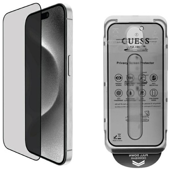 GUESS GUTGP16SBOKGCIP PRYWATNOŚCIOWE SZKŁO HARTOWANE DO IPHONE 16 6.1