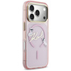 Etui Karl Lagerfeld IML Choupettes Karl Script Logo MagSafe do iPhone 17 Pro różowy