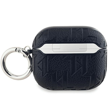 KARL LAGERFELD POKROWIEC DO AIRPODS 3 MAGNETYCZNE MONOGRAM CHOUPETTE CZARNY