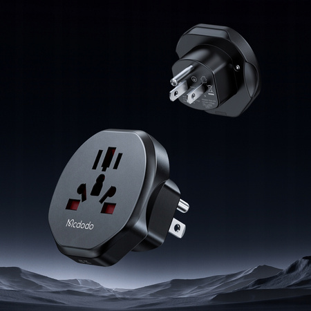 MCDODO ADAPTER PODRÓŻNY PRZEJŚCIÓWKA ANGIELSKA WTYCZKA US DO USA EU US UK