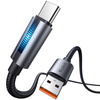 MCDODO KABEL USB-C SZYBKIE ŁADOWANIE DO SAMSUNG XIAOMI TYP C 6A 100W 1M LED