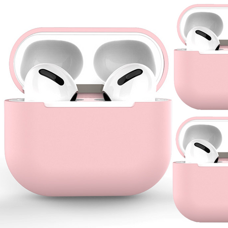 Etui do AirPods 2 / AirPods 1 silikonowy miękki pokrowiec na słuchawki różowy (case C)