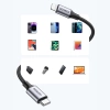 Kabel Ugreen US304 Lightning - USB-C 2.0 MFi 2 m - szary