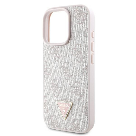 GUESS ETUI CASE HARDCASE DO IPHONE 16 PRO MAX 6.9 SKÓRZANE Z BROKATEM