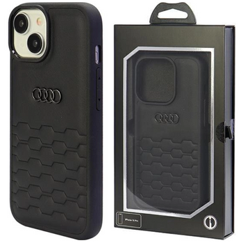 Etui Audi GT Synthetic Leather do iPhone 15 Plus - czarne