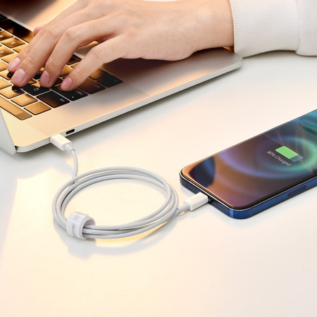 BASEUS KABEL USB-C DO LIGHTNING DO TELEFONÓW APPLE 20W 2M SZYBKIE ŁADOWANIE