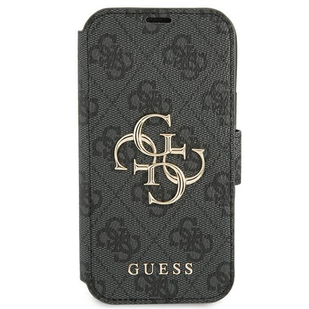 GUESS ETUI Z LOGO DO IPHONE 13 PRO MAX 6,7 KSIĄŻKA Z METALOWYM WYKOŃCZENIEM