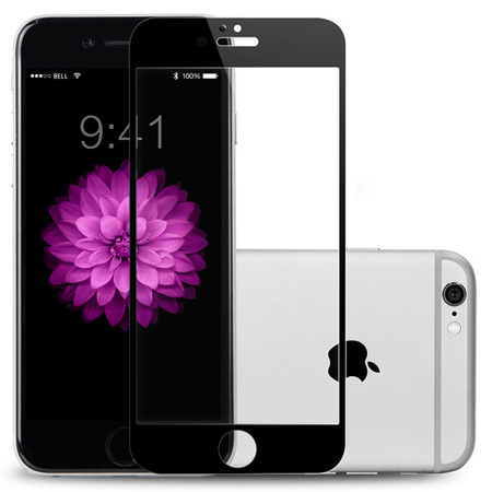 Szkło Hartowane Co2, do iPhone 7 8 Plus, 10D, czarne