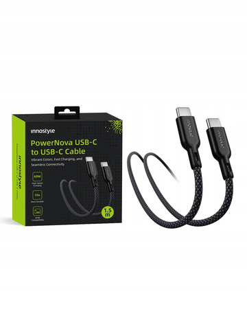 INNOSTYLE KABEL USB-C SZYBKIE ŁADOWANIE DO IPHONE SAMSUNG USB TYP C 60W 2M