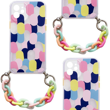 HURTEL ETUI DO SAMSUNG GALAXY S21 ULTRA 5G ŻELOWE ELASTYCZNE Z ŁAŃCUSZKIEM