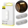 Baseus 2x samoprzylepna lampka lampa LED samochodowa biały (DGXW-02)