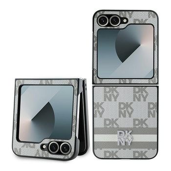 DKNY POKROWIEC HARDCASE DO SAMSUNG Z FLIP6 F741 Z PRINTEM CHEQUERED STRIPES