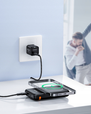 INNOSTYLE POWERDUO 2W1 SZYBKI POWERBANK INDUKCYJNY DO MAGSAFE WATCH 10000MAH CZARNY