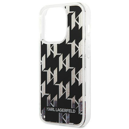 Karl Lagerfeld KLHCP14XLMNMK iPhone 14 Pro Max 6,7" hardcase czarny/black Liquid Glitter Monogram