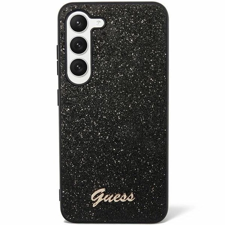 Etui Guess Glitter Script na Samsung Galaxy S24 - czarne