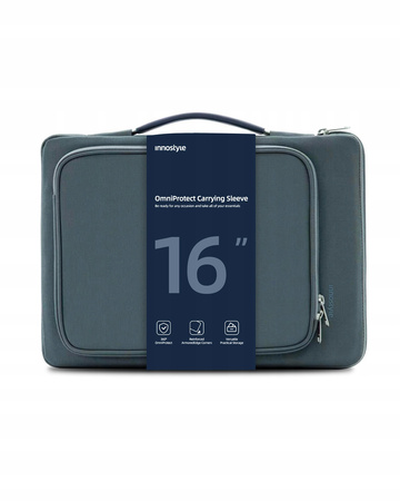 INNOSTYLE TORBA NA LAPTOPA 16 WODOODPORNA ETUI CASE OMNIPROTECT SZARA
