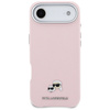 Etui Karl Lagerfeld Karl & Choupette Head Pins Saffiano MagSafe do iPhone Air różowy