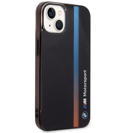 Etui BMW BMHCP14S22HVGV na iPhone 14 - czarne IML Tricolor Stripe