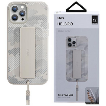 Etui Uniq Heldro na iPhone 12 Pro Max beżowy moro/ivory camo Antimicrobial