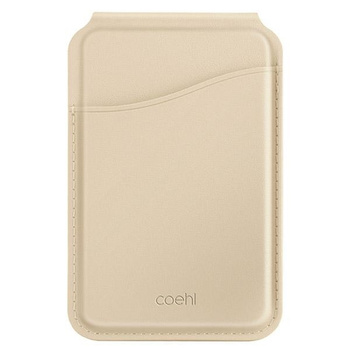 UNIQ COEHL ESME PORTFEL MAGNETYCZNY DO IPHONE 14 15 16 Z LUSTERKIEM KREMOWY