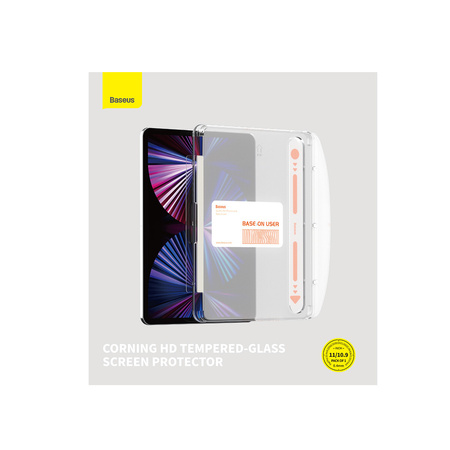Szkło hartowane Baseus Crystal do iPad Pro 11'' (2018/2020/2021/2022) / iPad Air 4/5 10.9'' + zestaw montażowy - przezroczyste