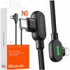 MCDODO KABEL KĄTOWY 90° USB-C LIGHTNING DWUSTRONNY DO IPHONE 13 14 LED 2M