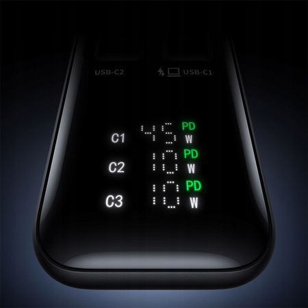 MCDODO SZYBKA ŁADOWARKA SIECIOWA ZASILACZ 3X USB-C PD GAN 67W 2X KABEL 1M