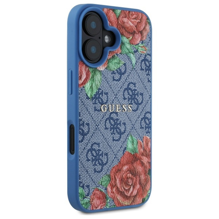 GUESS POKROWIEC DO IPHONE 16 6.1'' HARDCASE MAGNETYCZNY Z MOTYWEM KWIATOWYM