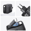 USAMS ŁADOWARKA SIECIOWA ZWIJANY KABEL USB-C DO TELEFONÓW IPHONE 30W PD QC